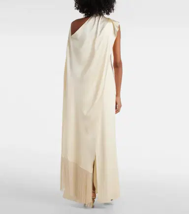 Taller Marmo Berenson caped crêpe cady gown | Thumbnail 5