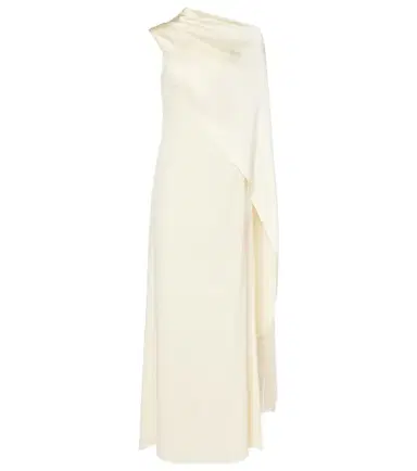 Taller Marmo Berenson caped crêpe cady gown | Thumbnail 1