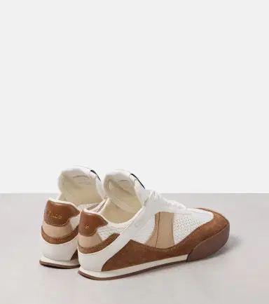 Chloé Chloé Kick suede and leather-trimmed sneakers | Thumbnail 3 Chloé Chloé Kick suede and leather-trimmed sneakers | Thumbnail 3