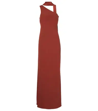 Taller Marmo Caroline one-shoulder crêpe cady gown | Thumbnail 1