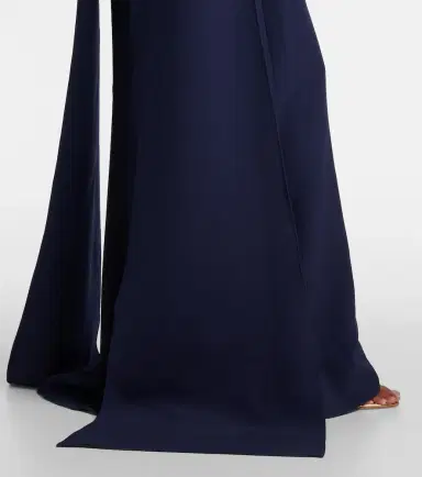 Safiyaa Ginevra caped crêpe gown | Thumbnail 3
