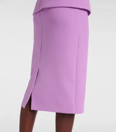 Safiyaa Loura draped peplum crêpe midi dress | Thumbnail 3