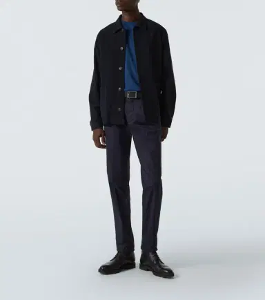 Sunspel Cotton moleskin overshirt | Thumbnail 6