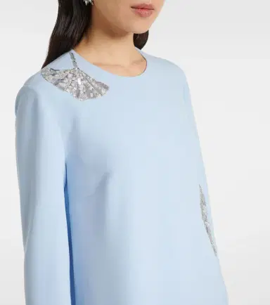 Safiyaa Naima embellished crêpe gown | Thumbnail 4