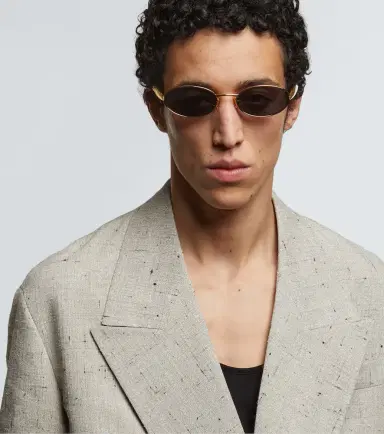 Bottega Veneta Sardine oval sunglasses | Thumbnail 3 Bottega Veneta Sardine oval sunglasses | Thumbnail 3
