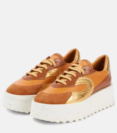 Clergerie Awake leather platform sneakers | Thumbnail 4