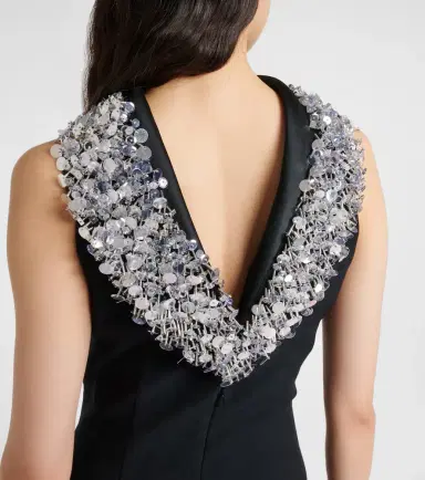 Safiyaa Holli embellished crêpe and satin gown | Thumbnail 2
