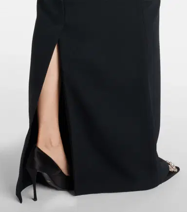 Safiyaa Holli embellished crêpe and satin gown | Thumbnail 5