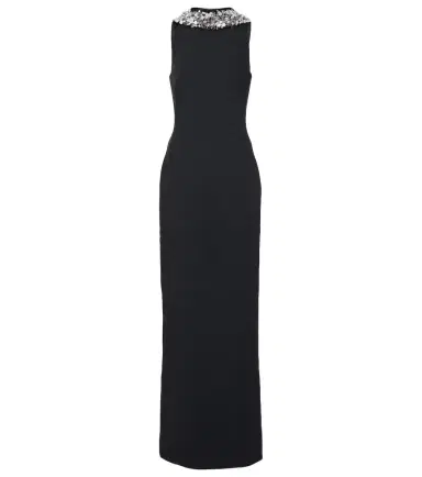 Safiyaa Holli embellished crêpe and satin gown | Thumbnail 1