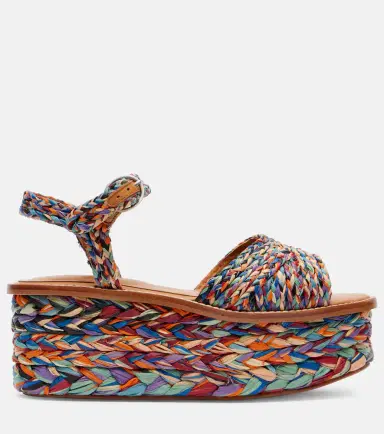 CLERGERIE Arty raffia platform sandals | Thumbnail 4 CLERGERIE Arty raffia platform sandals | Thumbnail 4