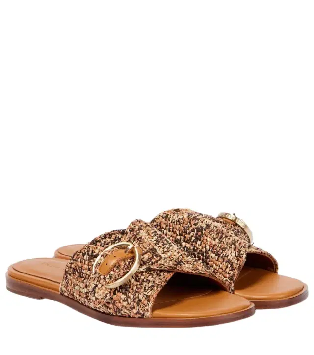 CLERGERIE Irme raffia slides