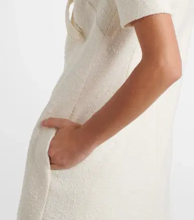Oscar de la Renta Orchid embroidered cotton tweed shift dress | Thumbnail 4