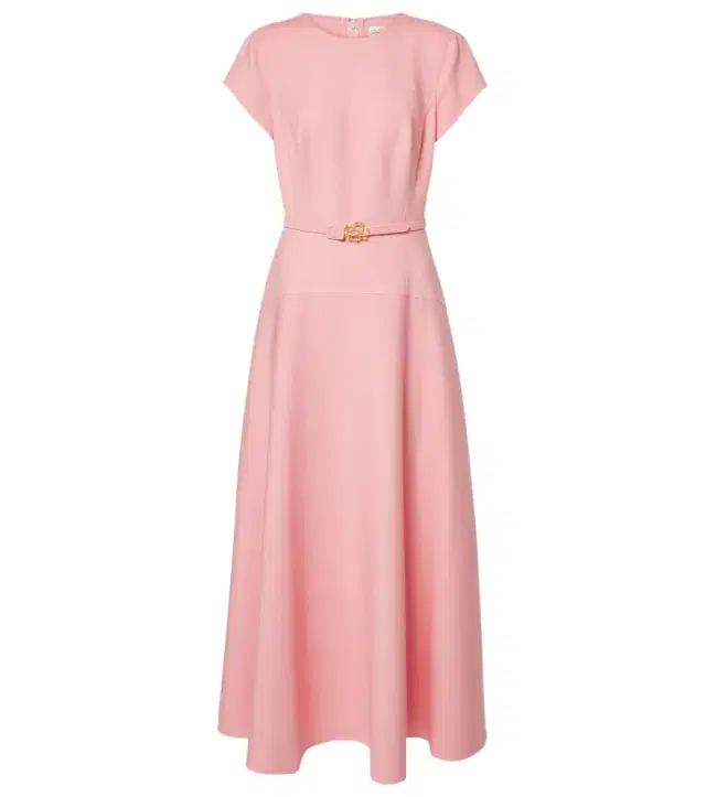 Oscar de la Renta Wool-blend midi dress