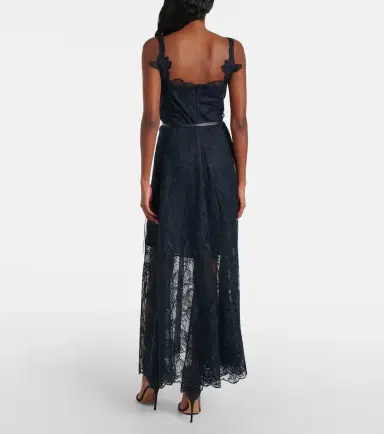 Oscar de la Renta Floral lace midi dress | Thumbnail 5