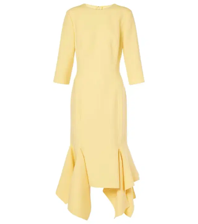 Oscar de la Renta Wool-blend midi dress