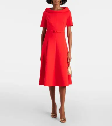 Oscar de la Renta Wool-blend midi dress | Thumbnail 2