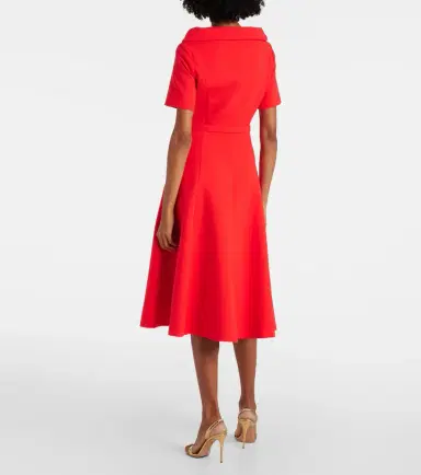 Oscar de la Renta Wool-blend midi dress | Thumbnail 3