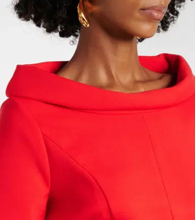 Oscar de la Renta Wool-blend midi dress | Thumbnail 4