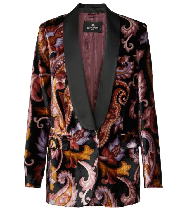 Etro Paisley velvet blazer