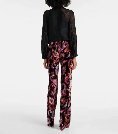 Etro Jacquard straight pants | Thumbnail 4