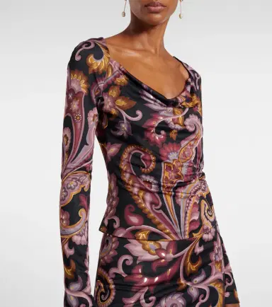 Etro Paisley jersey top | Thumbnail 4