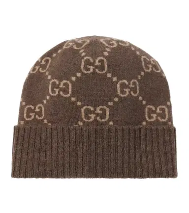 Gucci GG jacquard cashmere beanie | Thumbnail 1