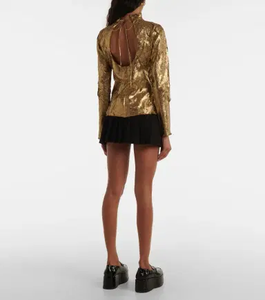Ganni Metallic top | Thumbnail 2