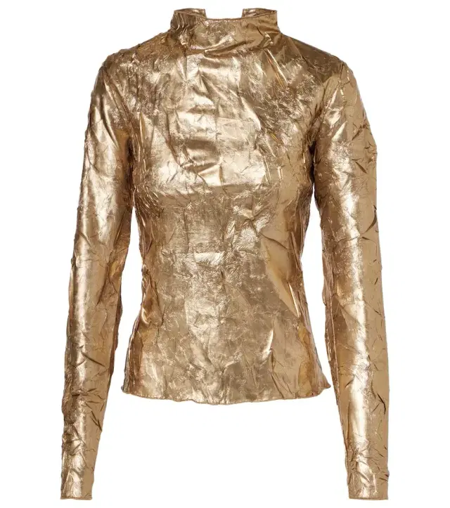 Ganni Metallic top