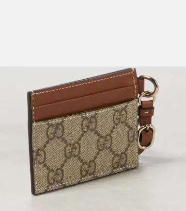 Gucci GG Canvas leather-trimmed card case | Thumbnail 3
