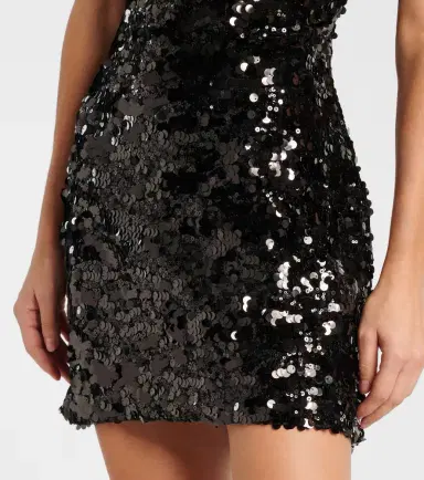 Ganni Sequined velvet minidress | Thumbnail 6