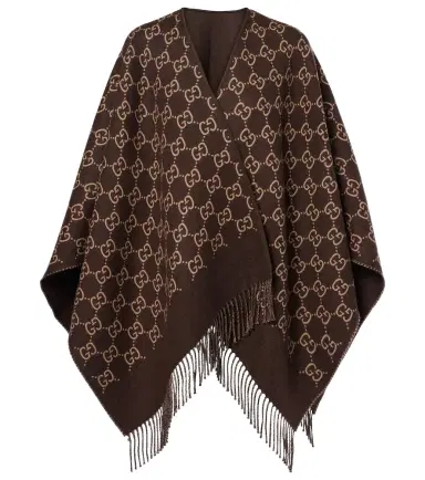 Gucci GG wool jacquard shawl | Thumbnail 1