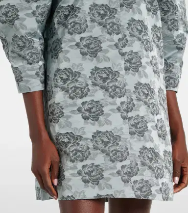 Ganni Floral jacquard minidress | Thumbnail 3