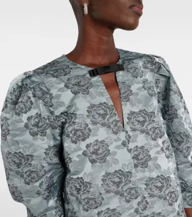 Ganni Floral jacquard minidress | Thumbnail 4