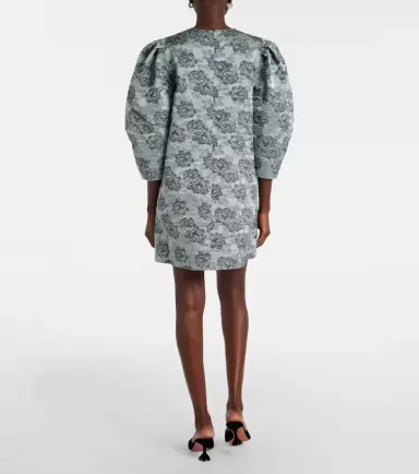 Ganni Floral jacquard minidress | Thumbnail 5