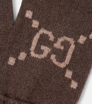 Gucci GG cashmere jacquard gloves | Thumbnail 2 Gucci GG cashmere jacquard gloves | Thumbnail 2