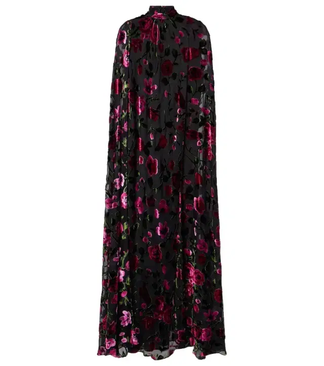 Devoré velvet gown