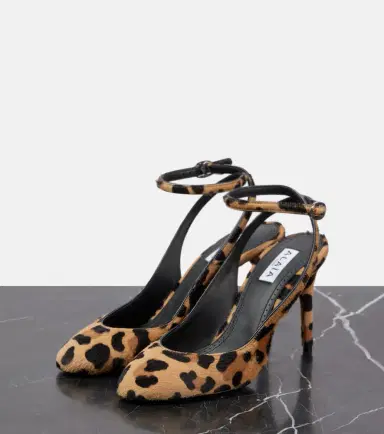Alaïa Alaïa Decollete 90 calf hair slingback pumps | Thumbnail 3