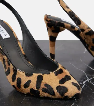 Alaïa Alaïa Decollete 90 calf hair slingback pumps | Thumbnail 4