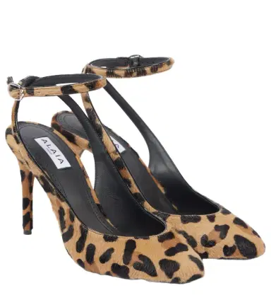 Alaïa Alaïa Decollete 90 calf hair slingback pumps | Thumbnail 1