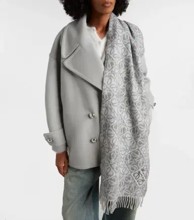 Loewe Anagram wool and cashmere scarf | Thumbnail 4 Loewe Anagram wool and cashmere scarf | Thumbnail 4