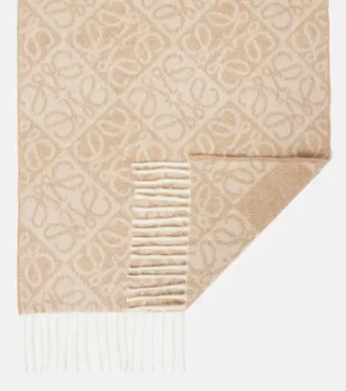 Loewe Anagram wool and cashmere scarf | Thumbnail 3