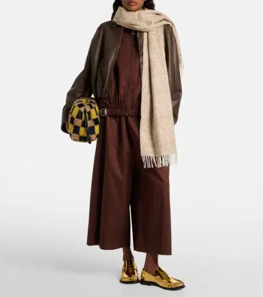 Loewe Anagram wool and cashmere scarf | Thumbnail 5