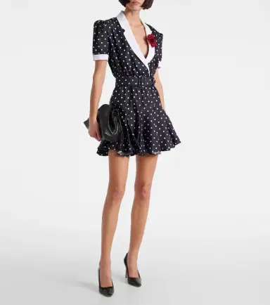 Rodarte Polka Dot silk twill minidress | Thumbnail 2