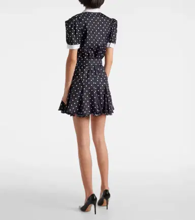 Rodarte Polka Dot silk twill minidress | Thumbnail 3