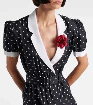 Rodarte Polka Dot silk twill minidress | Thumbnail 4