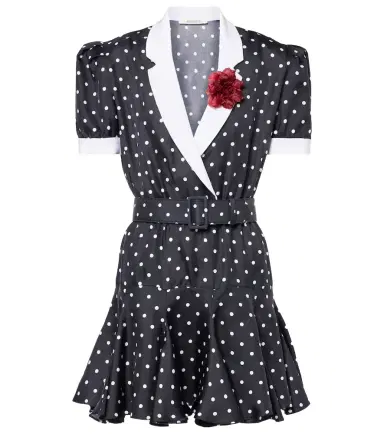 Rodarte Polka Dot silk twill minidress | Thumbnail 1