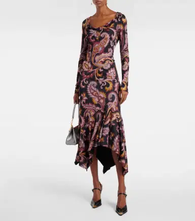 Etro Paisley jersey maxi skirt | Thumbnail 3