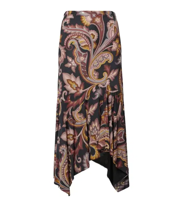 Etro Paisley jersey maxi skirt
