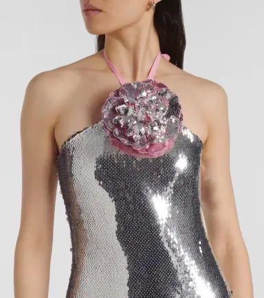 Rodarte Floral-appliqué sequined gown | Thumbnail 3 Rodarte Floral-appliqué sequined gown | Thumbnail 3