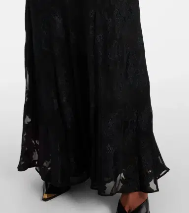 Etro Paisley satin maxi skirt | Thumbnail 5